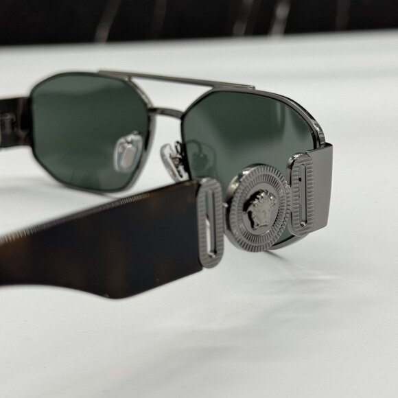 NEW VERSACE VE2287 100171 BLACK/GREEN SUNGLASSES VE2287 1001/71, MOD 2287 1001/7 main image 6